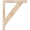 Ekena Millwork Traditional Block Smooth Bracket w/ Offset Brace, Douglas Fir, 3 1/2"W x 18"D x 22"H BKT0402X18X22TRA05SDF - alternate 3